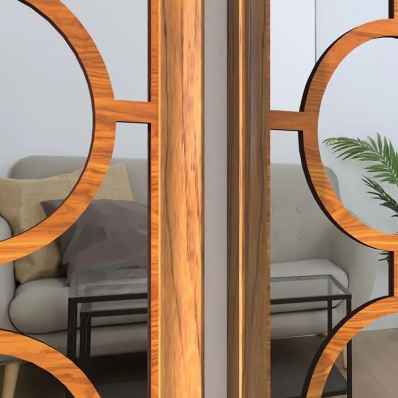 Phoenix Decorative MDF Wall Accent (Brown) - Set Of Three media 4