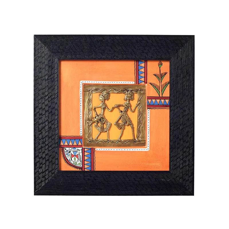 Makena Brass & Wood Wall Accent - Peach media 3