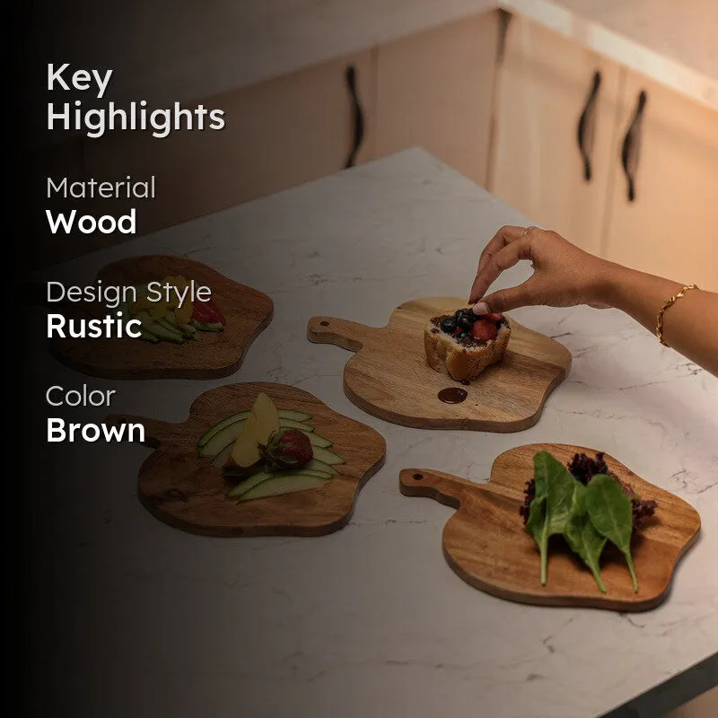 Heritage Wood Platter - Set of Four media 2