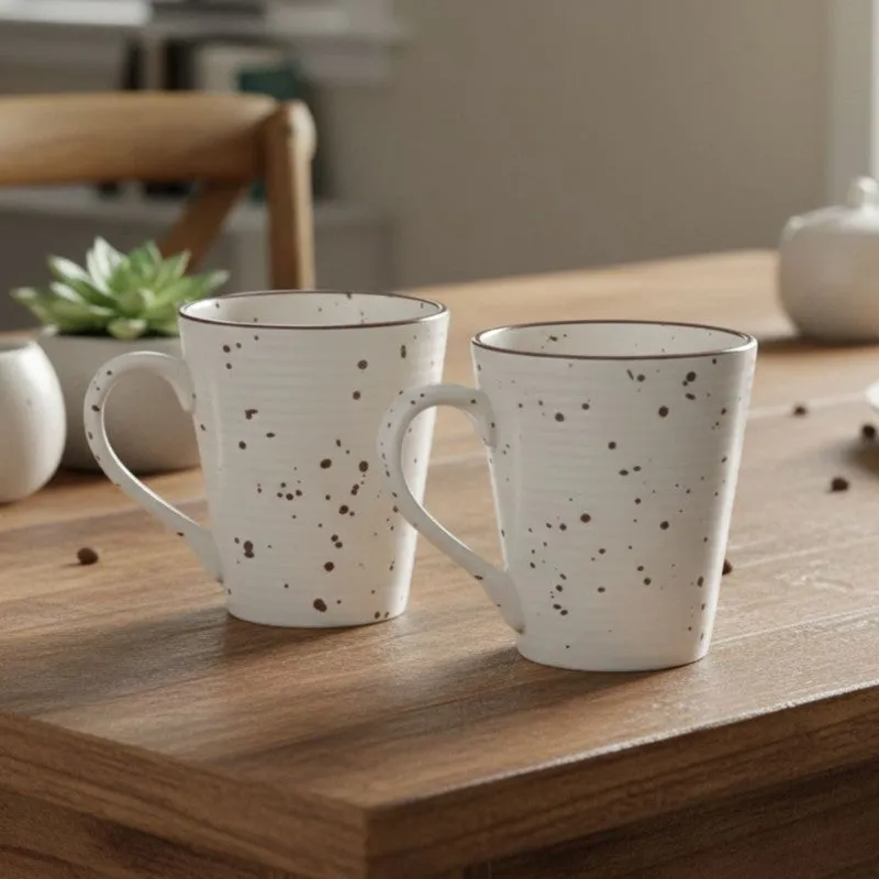 Ceramic Ceramic Coffee Mug (250 mL Each) - Set Of Two media 3