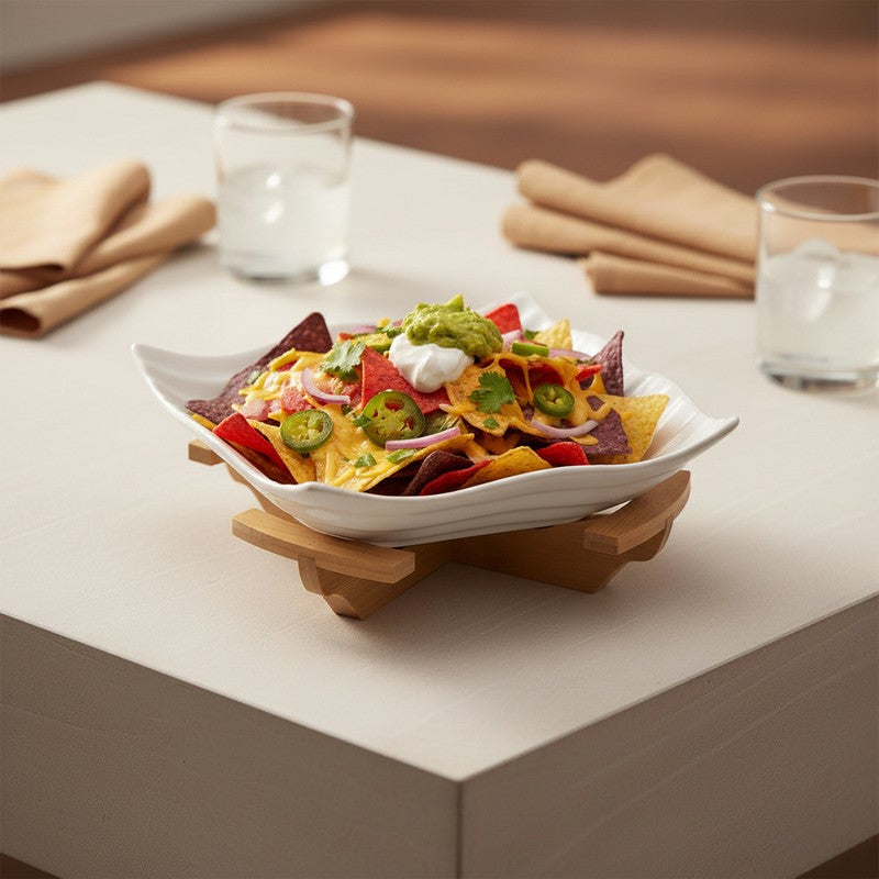 Pure Serve Ceramic Serving Bowls(1200 mL Each) - Set Of Two
