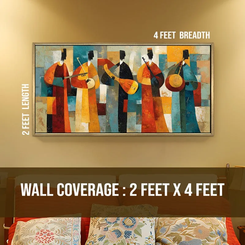 Cultural Cadence Canvas Wall Painting With Frame media 8