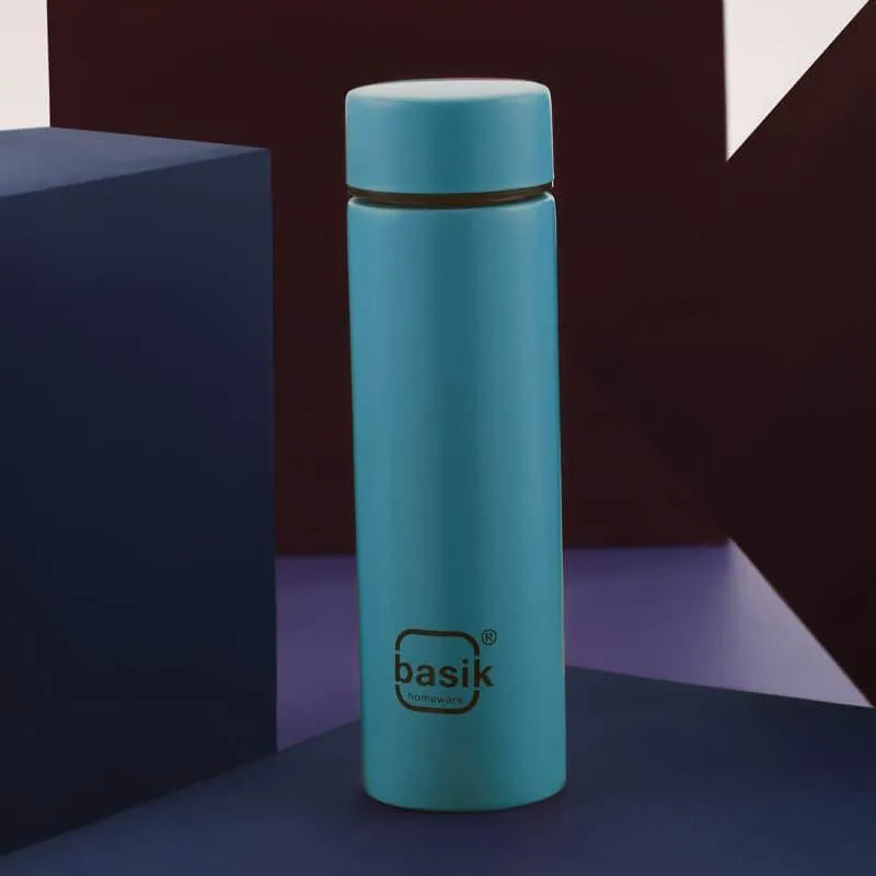 Evara Stainless Steel Bottle (Blue) - 330 mL media 1