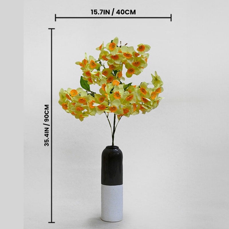 Faux Everlasting Daffodil Flower Stick - Yellow media 4