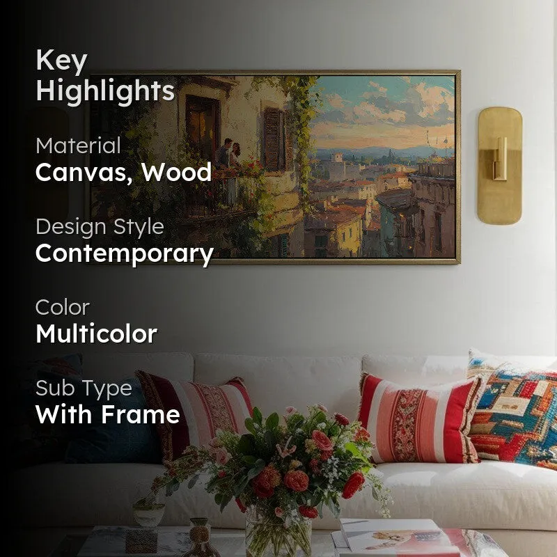Romantic South Canvas Wall Painting With Frame media 2