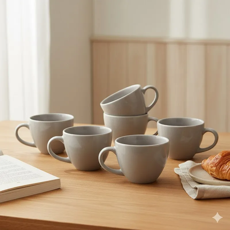Artisan Ceramic Tea Cup (180 mL Each) - Set Of Six media 1