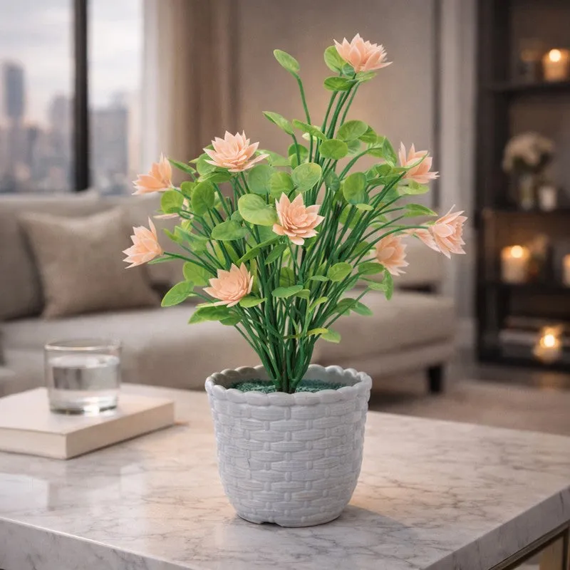 Emoflux Artificial Plant With Plastic Pot - 1.2 Feet media 3