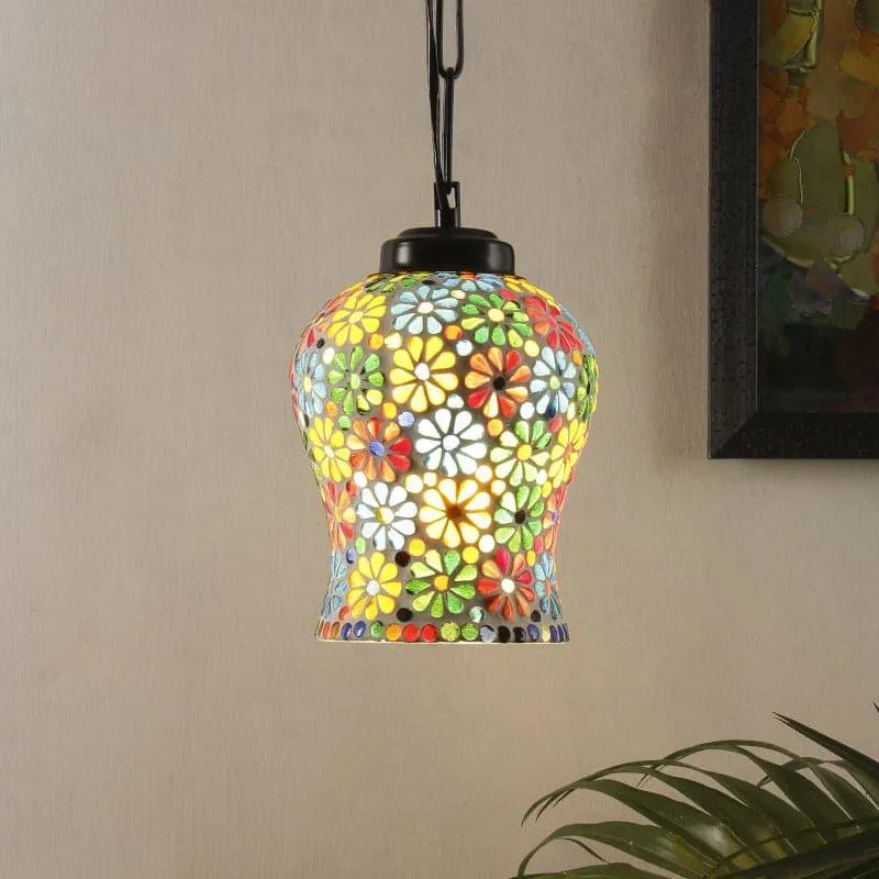 Blossom Bunch Glass Ceiling Lamp media 1