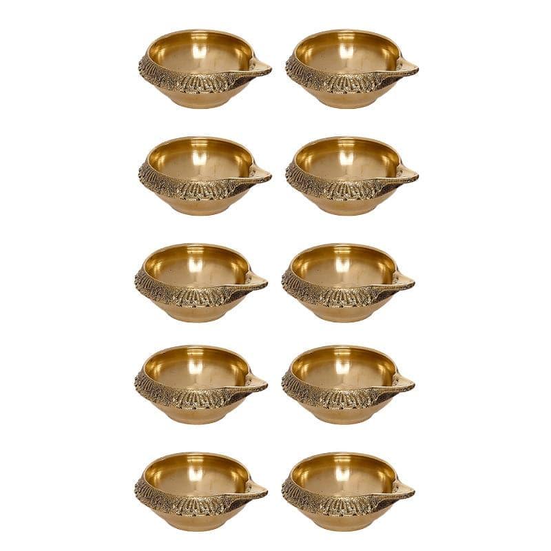 Dritha Brass Diya  - Set Of Ten media 3