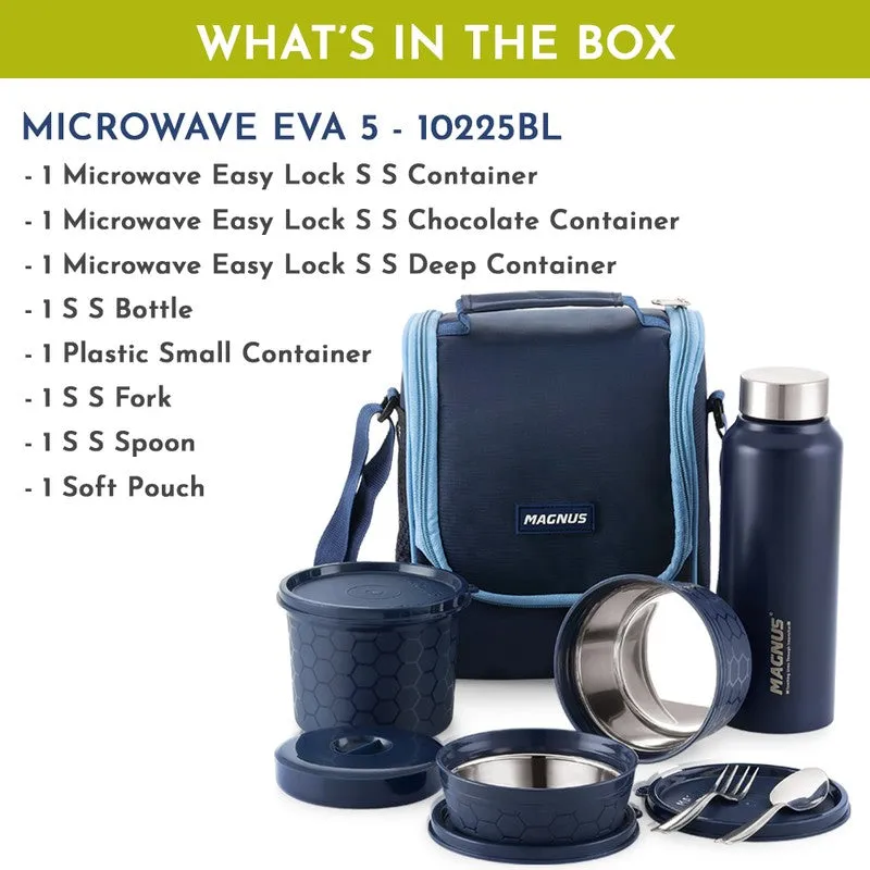 Velora Prime Lunch Box with Lunch Bag - Five Piece Set media 5