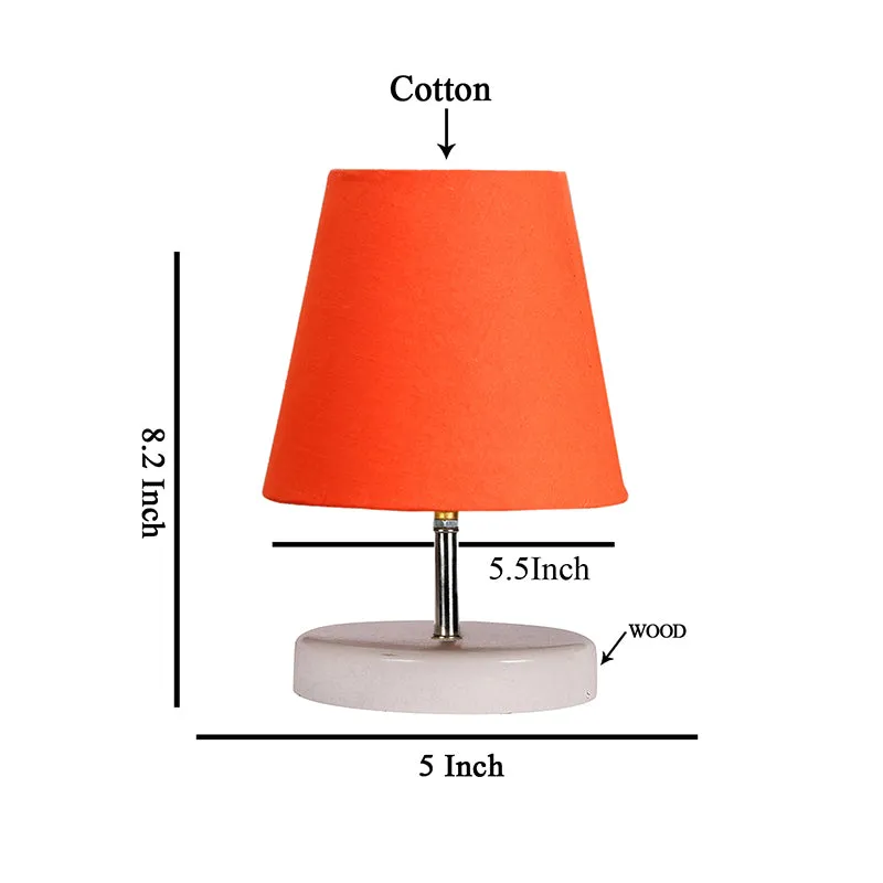 Vero Fabric Table Lamp - Orange,White media 4