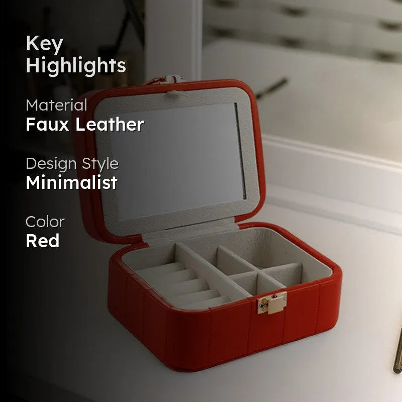 UrbanCharm Faux Leather Jewel Box media 2