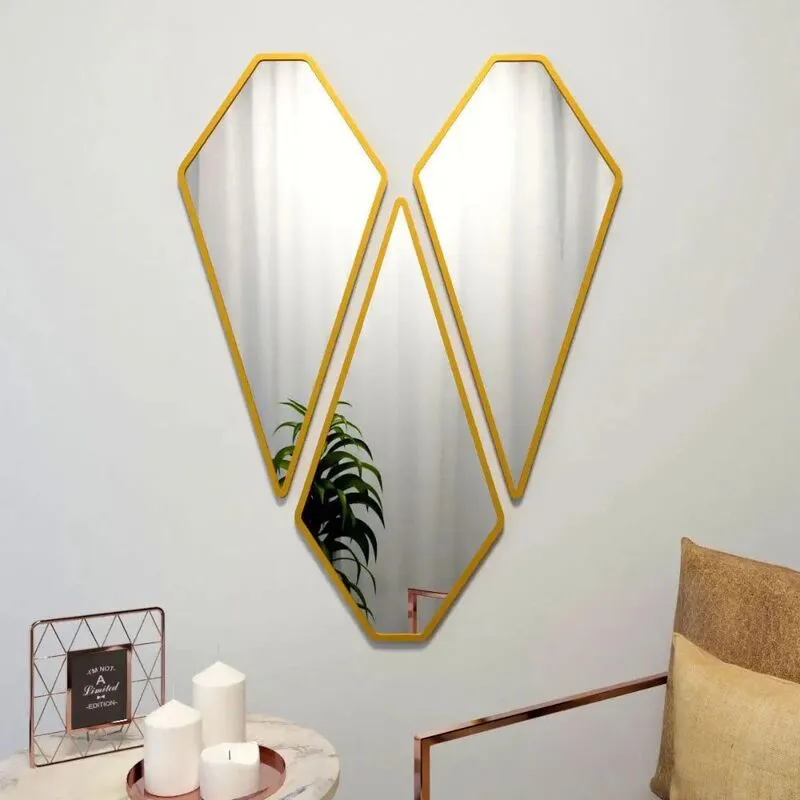 Diamond Reflections Wall Mirror - Set Of Three media 4