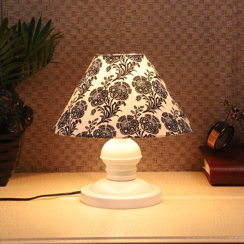 Filigree Myrla Fabric Table Lamp - Black,White