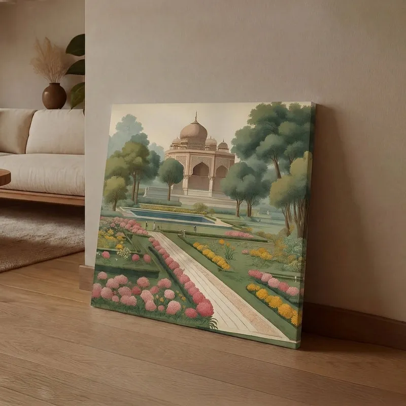 Mughal Blooms Canvas Wall Art media 1