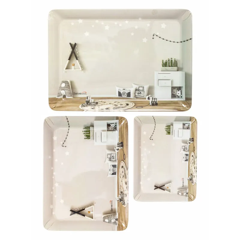 Servewell Living Lace Serving Tray - Set Of Three media 3