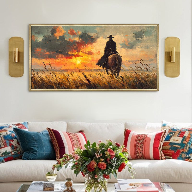 Driftpath Canvas Wall Painting With Frame