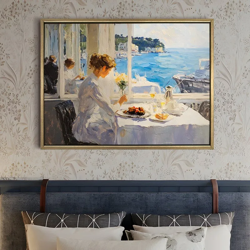 Ocean Breakfast Canvas Wall Painting With Frame media 5