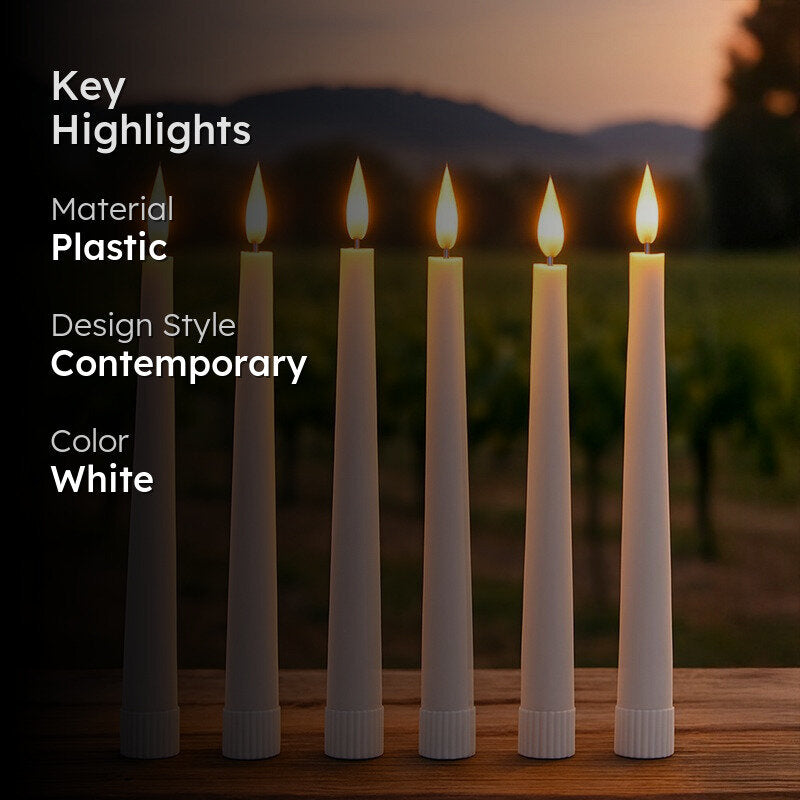 Candlora Table Lamp (White) - Set of Six media 2
