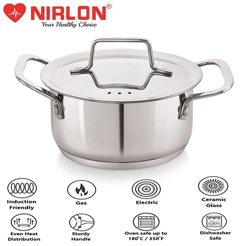 Nirlon Cooking Pot With Lid - 1600 ML/6 Inches media 5