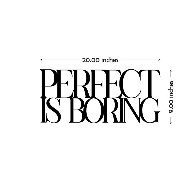 Perfect Is Boring Iron Wall Accent media 5
