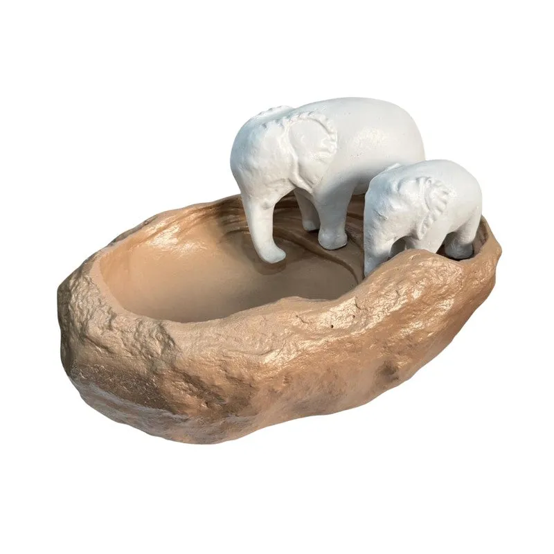 White Elephant Figurine Resin Urli media 3