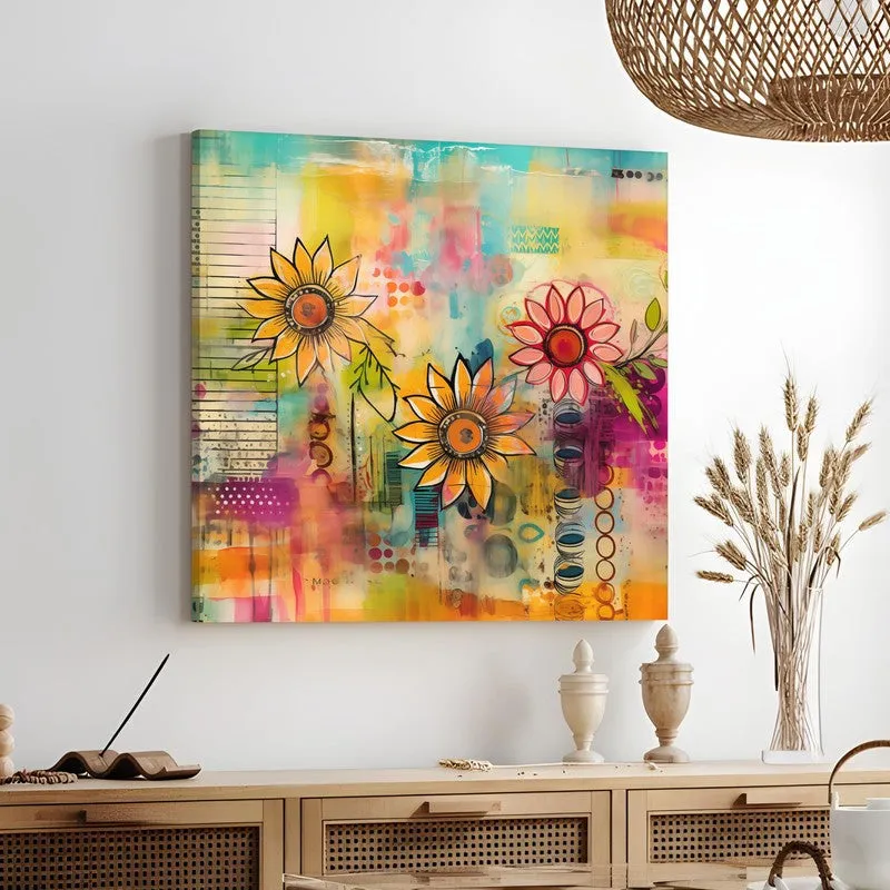 Abstra Floral Canvas Wall Art media 3