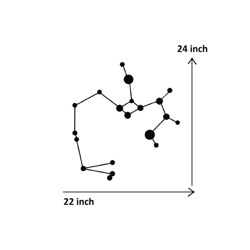 Sagittarius Constellation Black Iron Wall Accent media 5