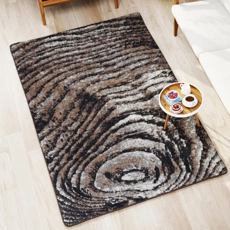 Navori Abstract Micro Fiber Area Rug - Brown,Grey media 3