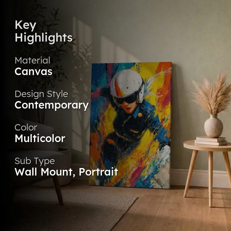Velocity Burst Rider Canvas Wall Art media 2