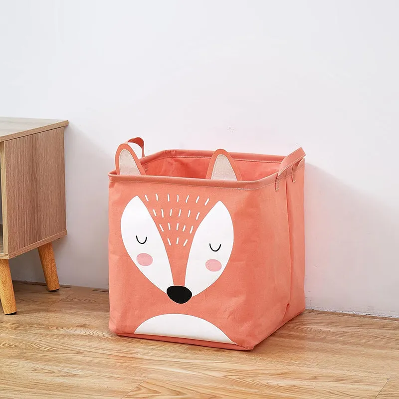 Paw Pals Fox Laundry Basket media 1