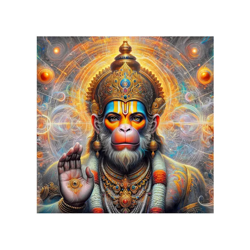 Bajrangabali Poly Canvas Wall Painting media 4