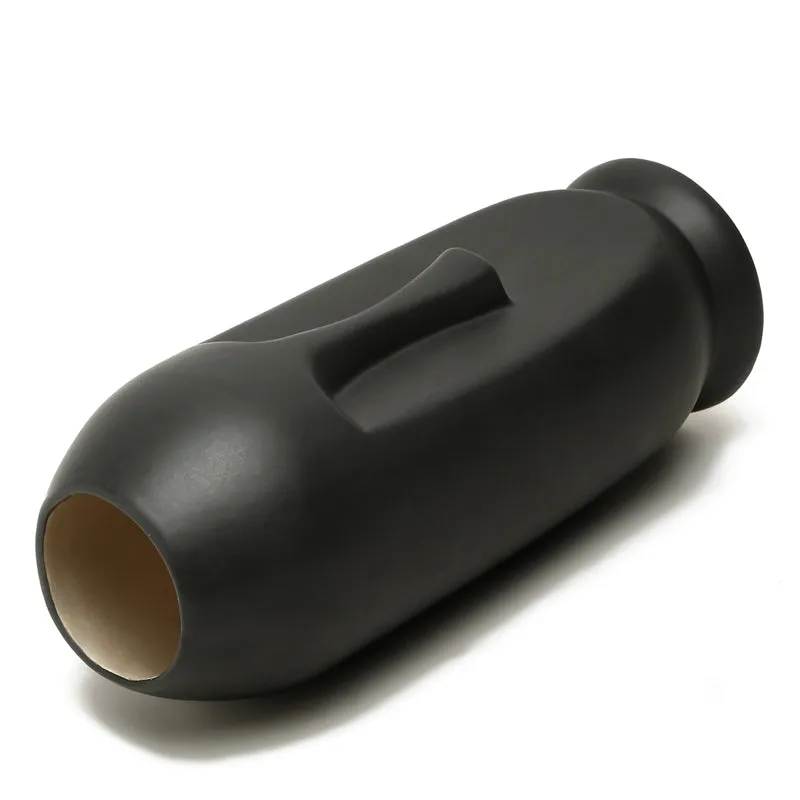 Straight Face Vase - Black media 5