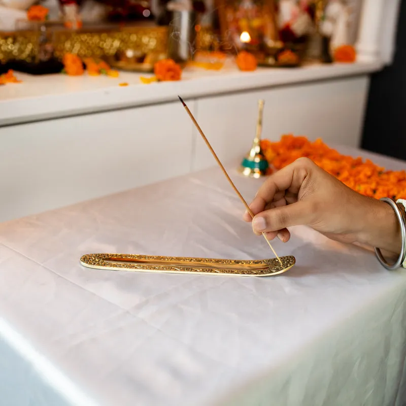 Aaradhna Brass Incense Stick Holder media 3