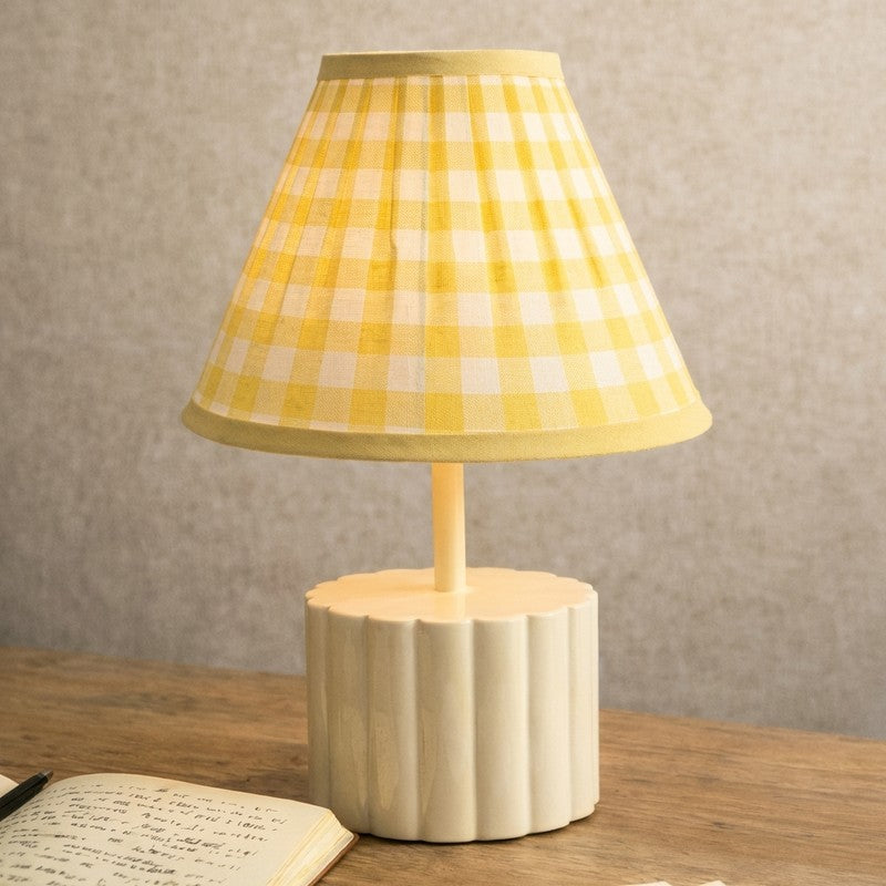 Landon Vista Cotton Table Lamp - Yellow media 4