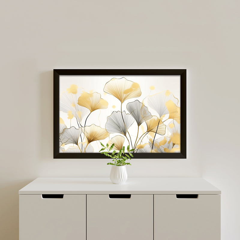Lunaria Bloom Wall Painting