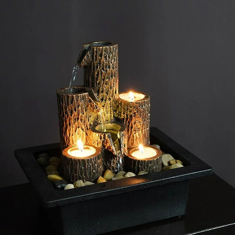 Timber Flow Table Top Fountain image 3