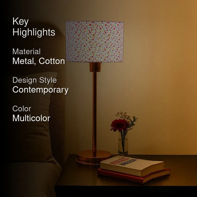 Kavira Arix Floral Metal Table Lamp - Multicolor media 2