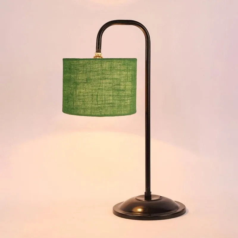 Flynn Arch Fabric Table Lamp - Green,Black media 5