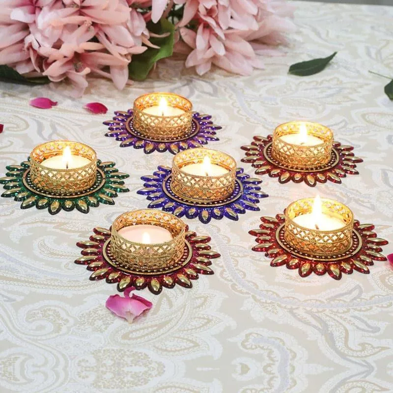 Vadera Tealight Candle Holder - Set Of Six media 1