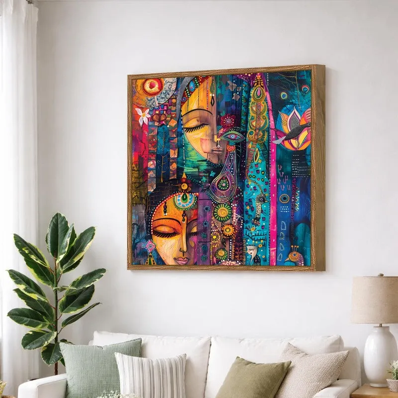 AbstractPersona Canvas Wall Art With Frame media 3