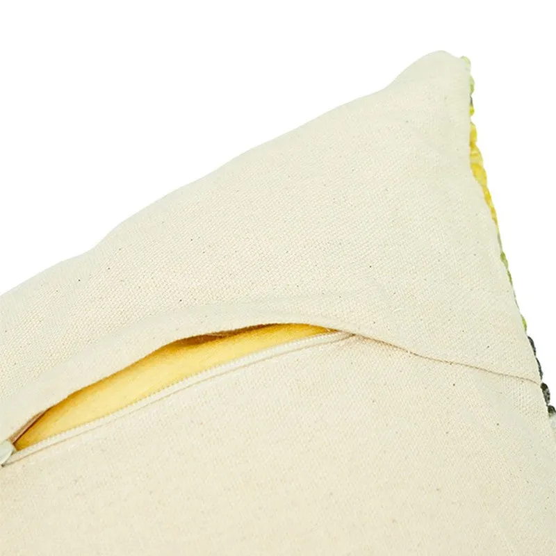 RythmFlow Cushion Cover (Yellow) - Set Of Five media 7