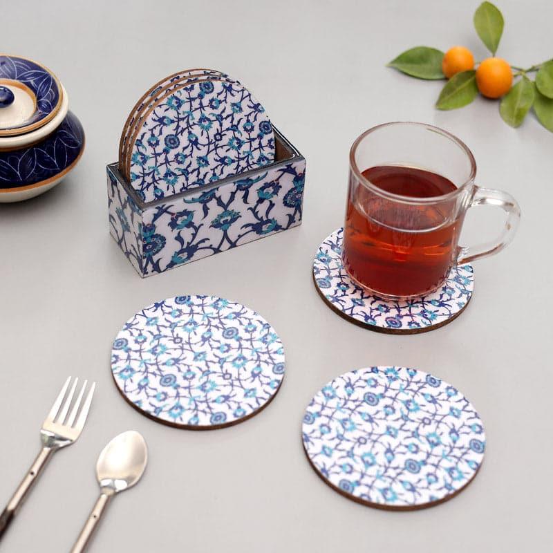 Indigo Spread Coaster - Set Of Six