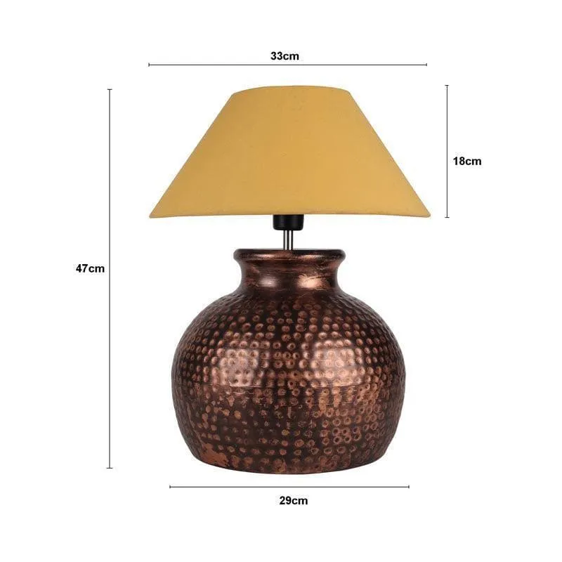 Girisha Fabric Table Lamp - Gold,Bronze media 5