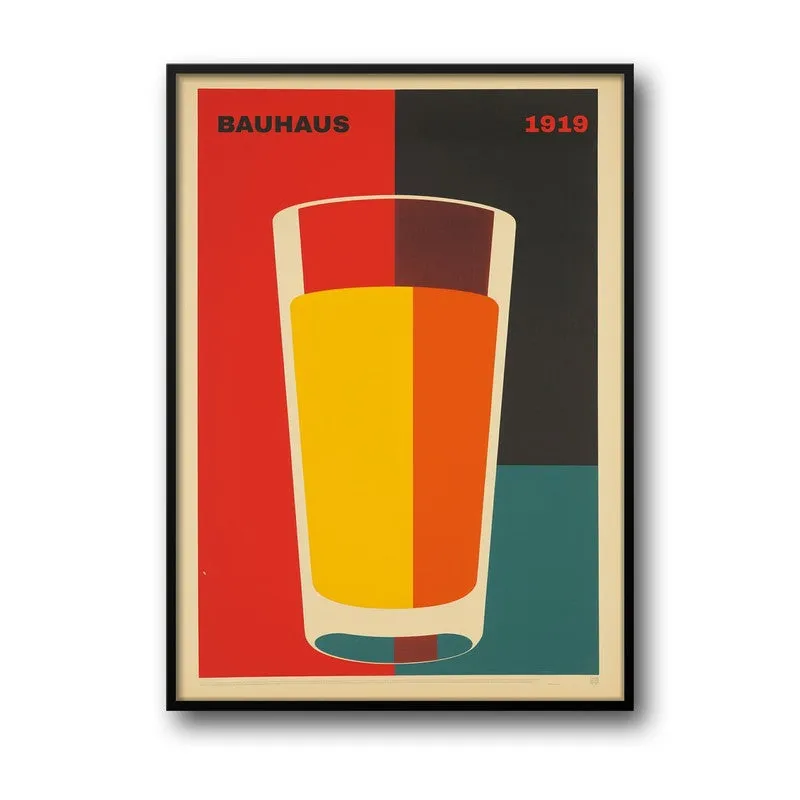 Orange Glass Archival Canvas Wall Art - Black Frame media 5
