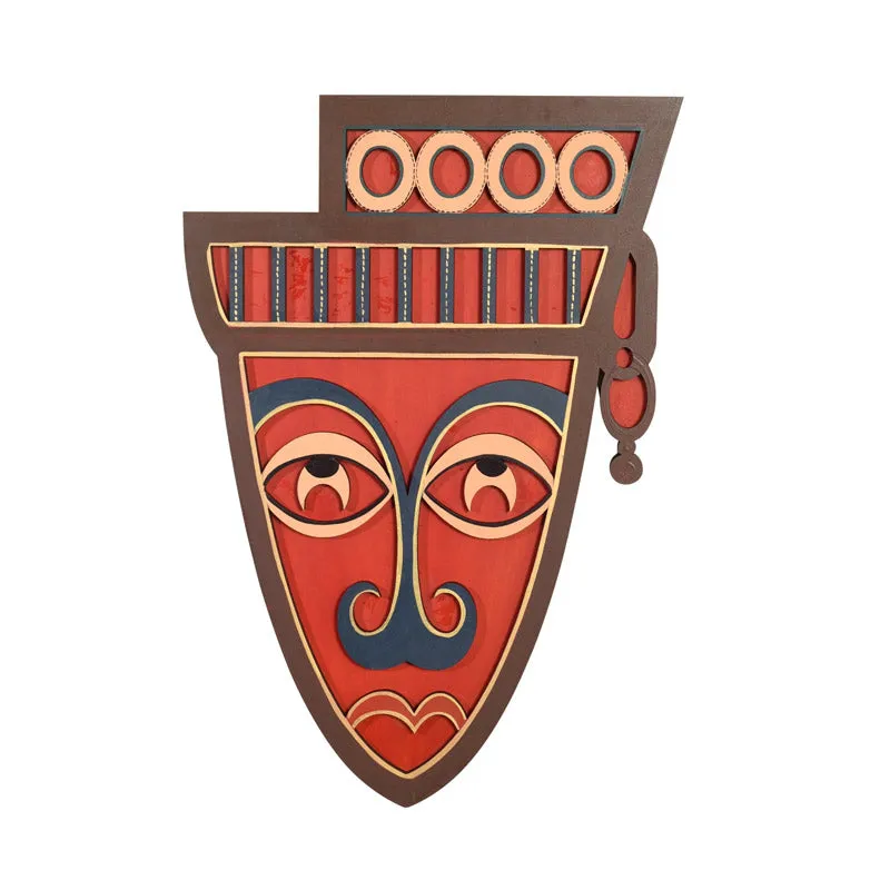 Indrabhuti Mask Wooden Wall Accent media 3
