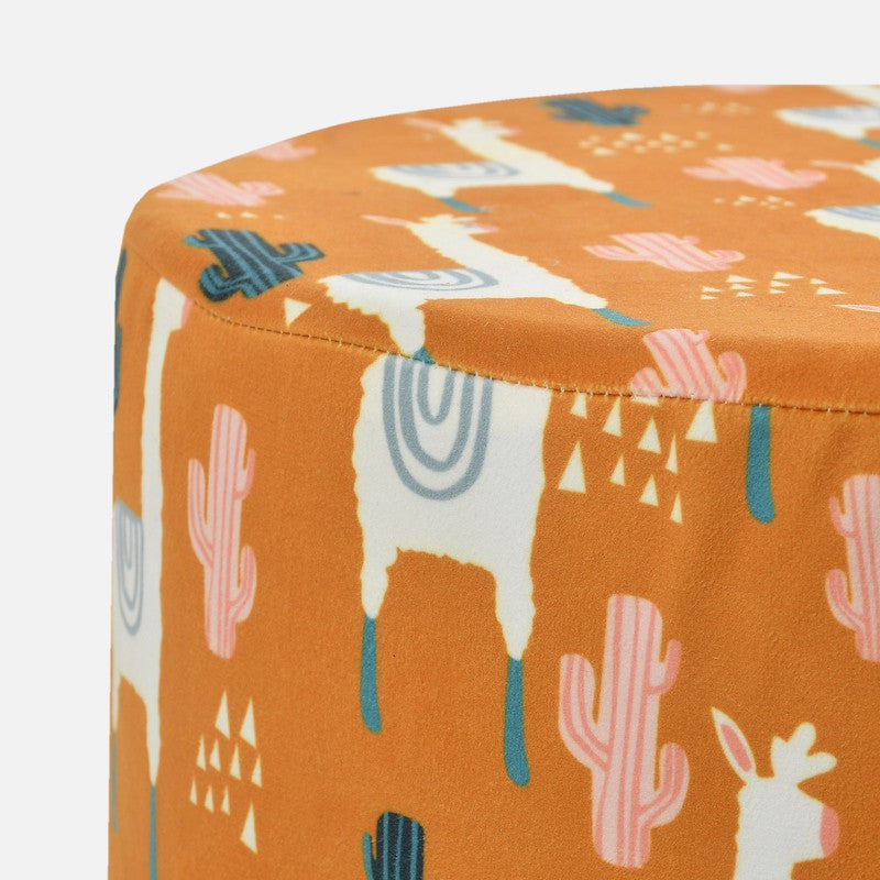 Avira Horse Print Multicolor Engineered Wood Ottomans - Set Of Two media 5