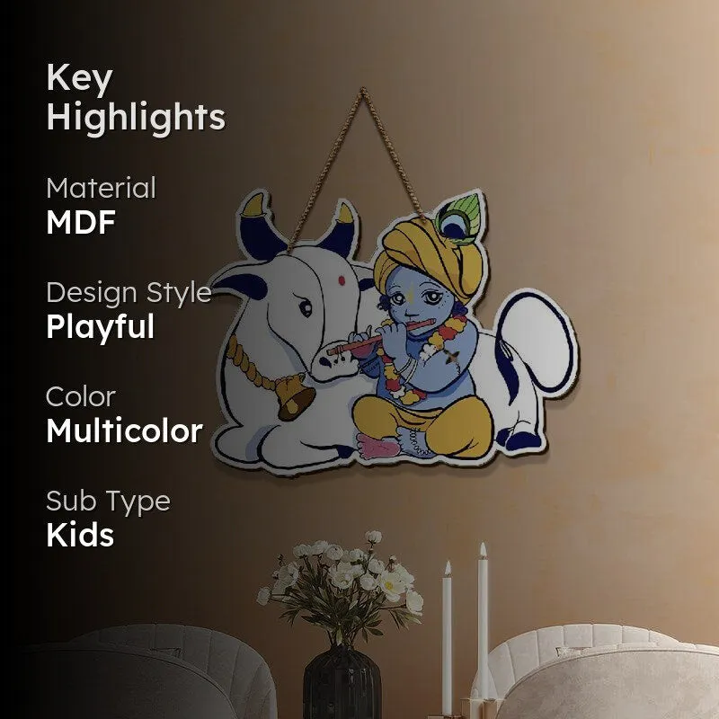 The Playful Kanha MDF Wall Hanging media 2
