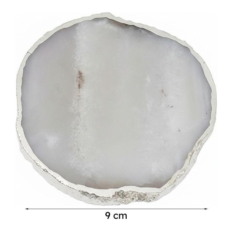 Vesto Brazilian Agate Coaster (White) - Set Of Four media 7