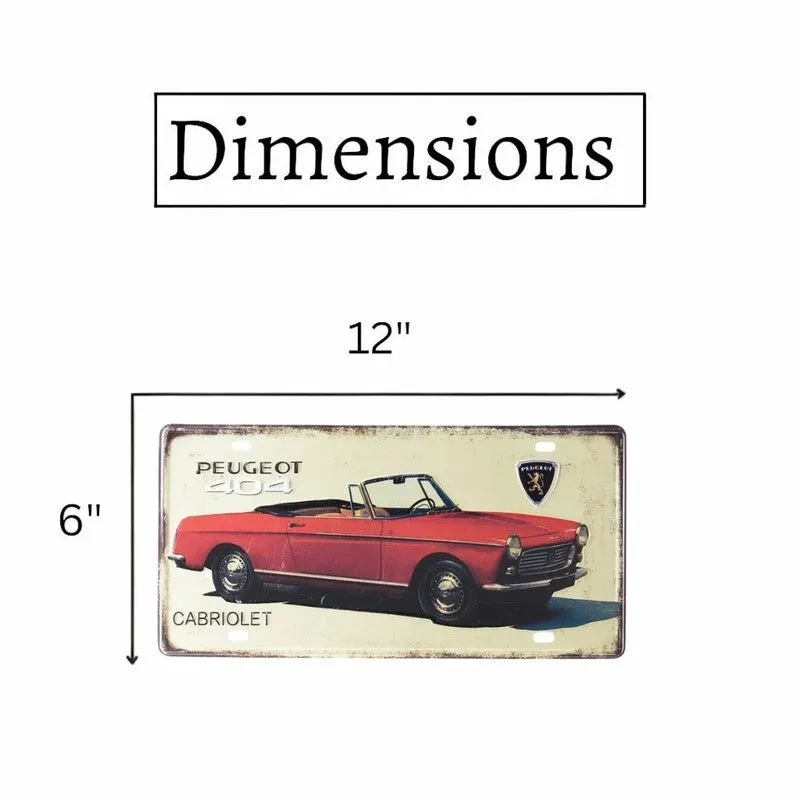 Peugeot 404 Metal Wall Accent media 6